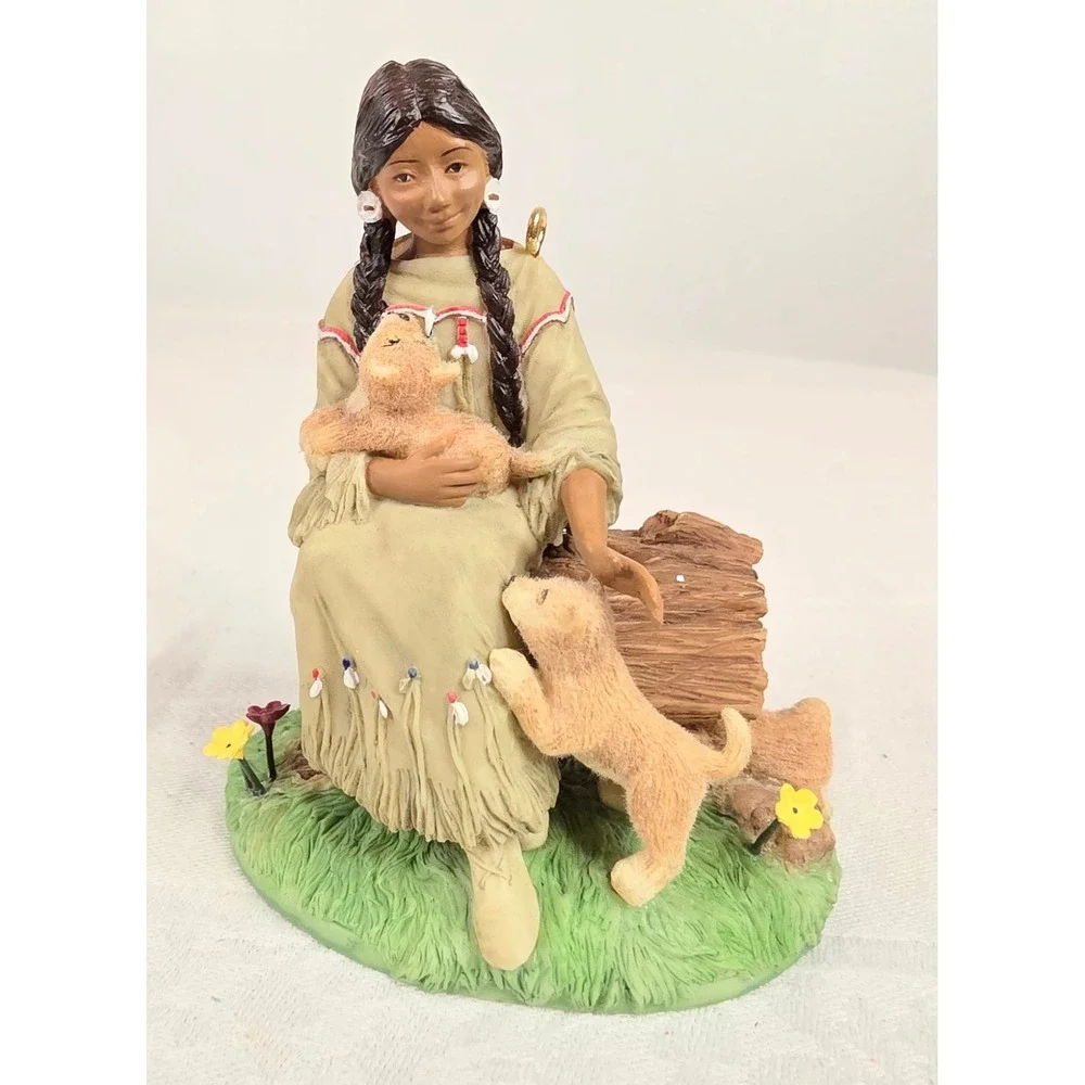 Hallmark Keepsake Ornament American Girl Kaya 1764 Nez Perce with Puppies Boxed